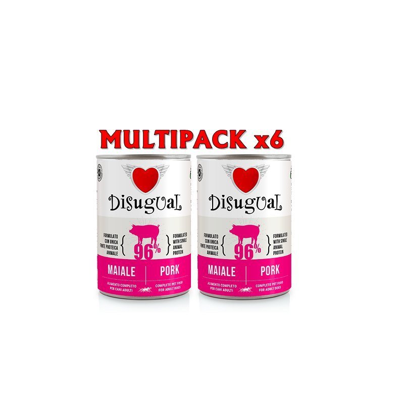 Disugual Adult Maiale 400g umido monoproteico cane