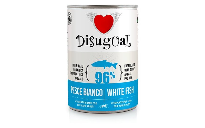 Disugual Adult Pesce Bianco 400g umido monoproteico cane