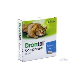 Drontal Gatto 2cpr vermifugo antielmintico gatto
