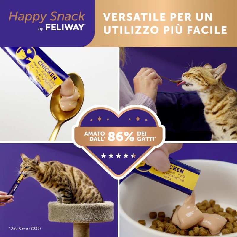 Happy Snack by Feliway 6 stick anti-stress gatto
