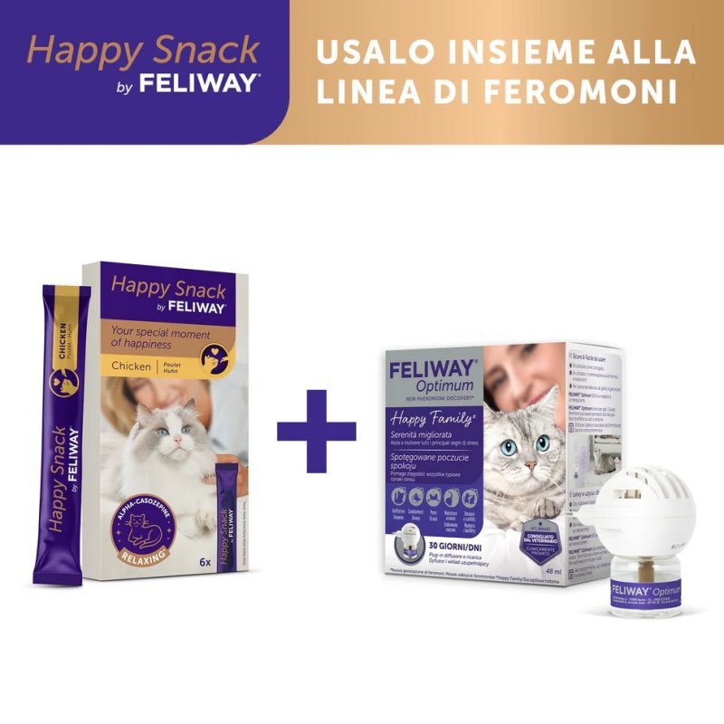 Happy Snack by Feliway 6 stick anti-stress gatto