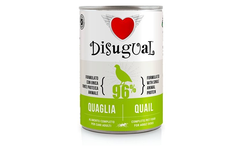 Disugual Adult Quaglia 400g umido monoproteico cane