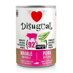 Disugual Adult Maiale e Piselli 400g umido monoproteico cane