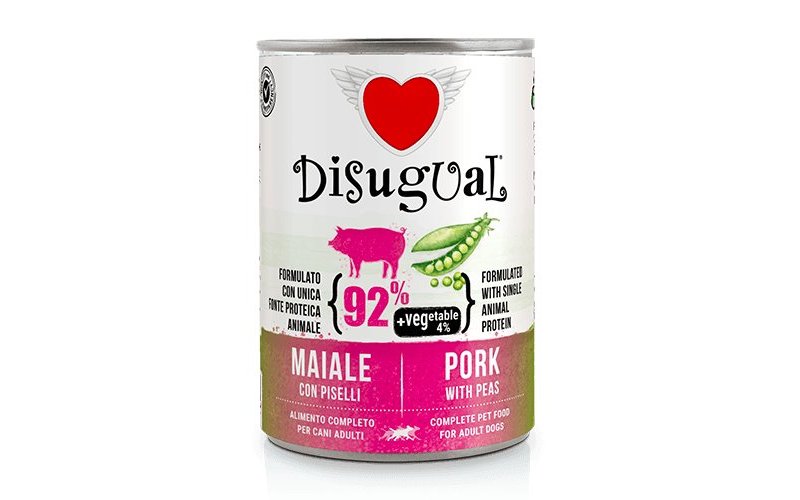 Disugual Adult Maiale e Piselli 400g umido monoproteico cane