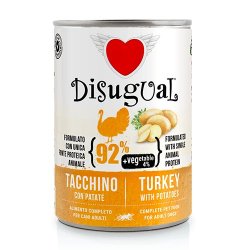 Disugual Adult Tacchino e Patate 400g umido monoproteico cane