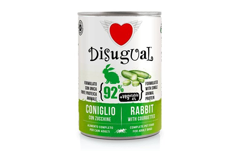Disugual Adult Coniglio e Zucchine 400g umido monoproteico cane
