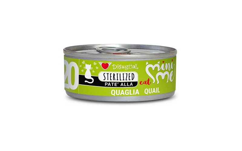 Disugual Mini Me 20 Sterilized Quaglia 85g umido gatto