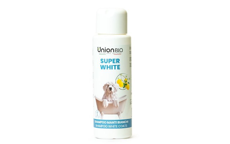 Union Bio Dog Super White Shampoo per manti bianchi