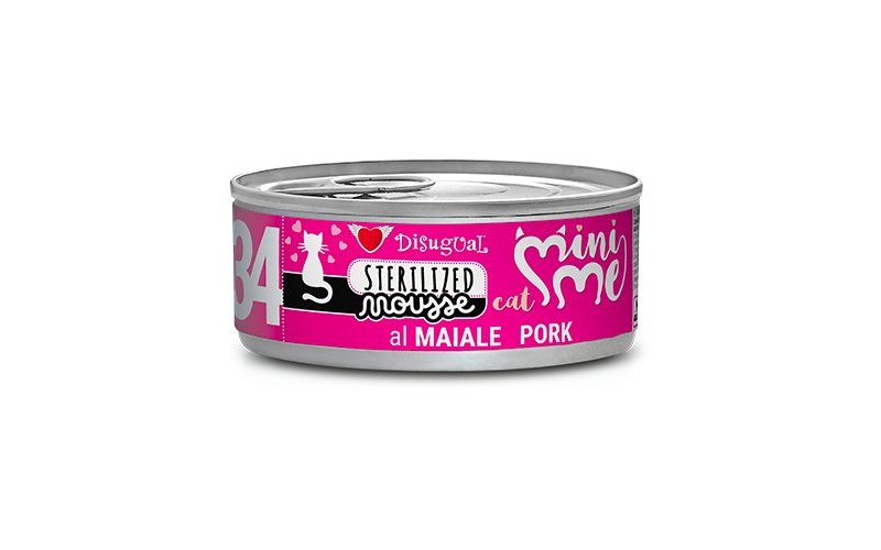 Disugual Mini Me 34 Mousse Sterilized Maiale 85g umido gatto