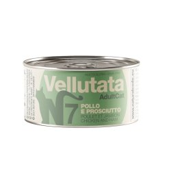 Natural Code V7 vellutata Pollo e Prosciutto 85gr umido gatto