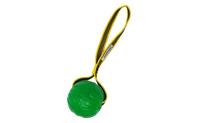 Starmark Gripcord Chew Ball palla addestramento cani con maniglia