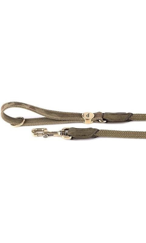 My Family Guinzaglio West Point Verde in nylon e corda ULTIMO PEZZO