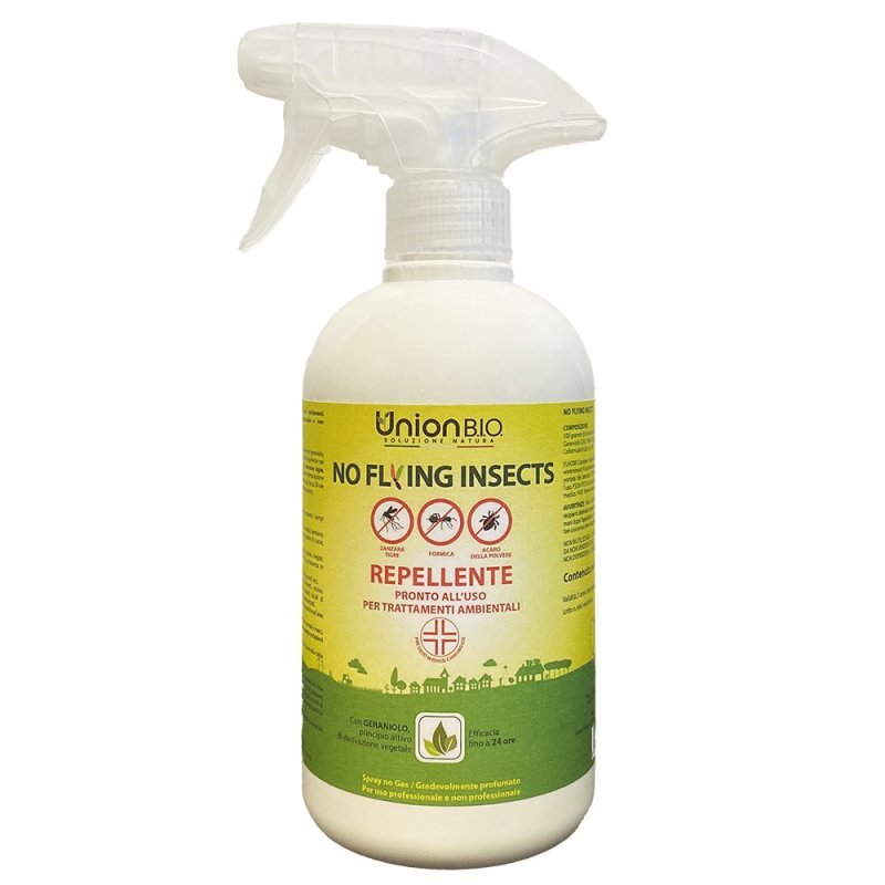 Union Bio No Flying Insects 500ml repellente Zanzare Acari Formiche
