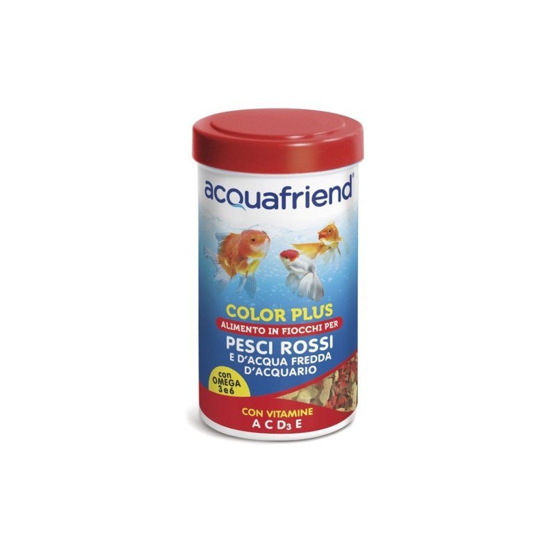 Acquafriend Color Plus Mangime in Fiocchi per pesci rossi 250 ml