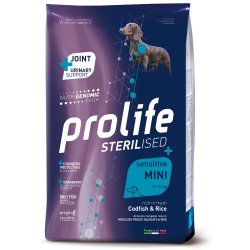 Prolife Sterilised Mini Merluzzo e Riso Nutrigenomic crocchette cane