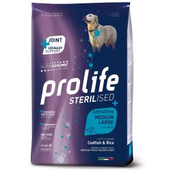 Prolife Sterilised Merluzzo e Riso Medium Large Nutrigenomic crocchette cane