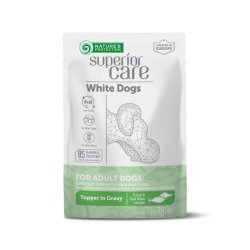 Nature's Protection White Dogs Topper in Gravy Tonno e Branzino 70g cane Superior Care