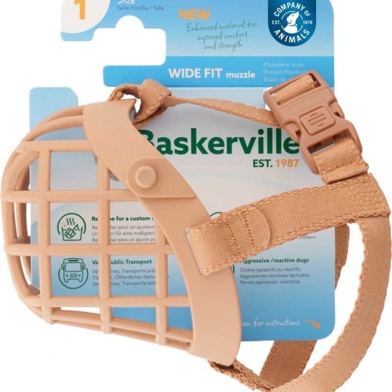 Baskerville Wide Fit Museruola per cani - AquaZooMania