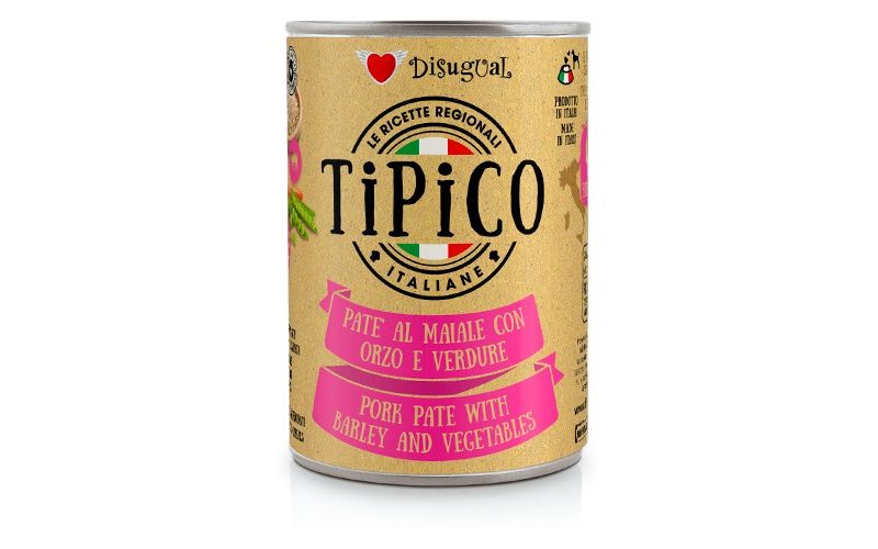 Disugual Tipico Adult Maiale con Orzo e Verdure 400g umido cane