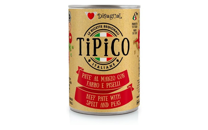 Disugual Tipico Adult Manzo con Farro e Piselli 400g umido cane