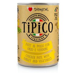 Disugual Tipico Adult Pollo con Orzo e Verdure 400g umido cane