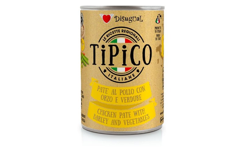 Disugual Tipico Adult Pollo con Orzo e Verdure 400g umido cane
