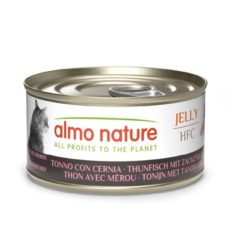 Almo Nature HFC Jelly Tonno con Cernia 70g umido gatto