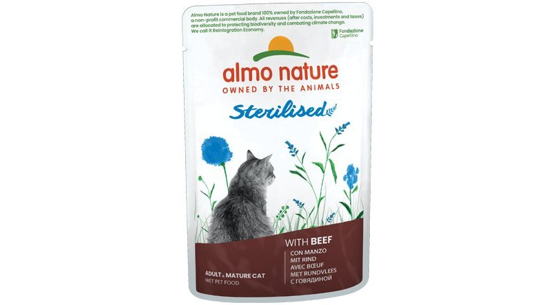 Almo Nature Holistic Functional Sterilised con Manzo 70g umido gatto