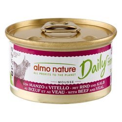 Almo Nature Daily Menù Mousse con Manzo e Vitello 85g umido gatto