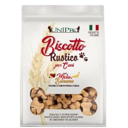 Unipro Biscotto Rustico Mini Mela e Banana 300g per cani