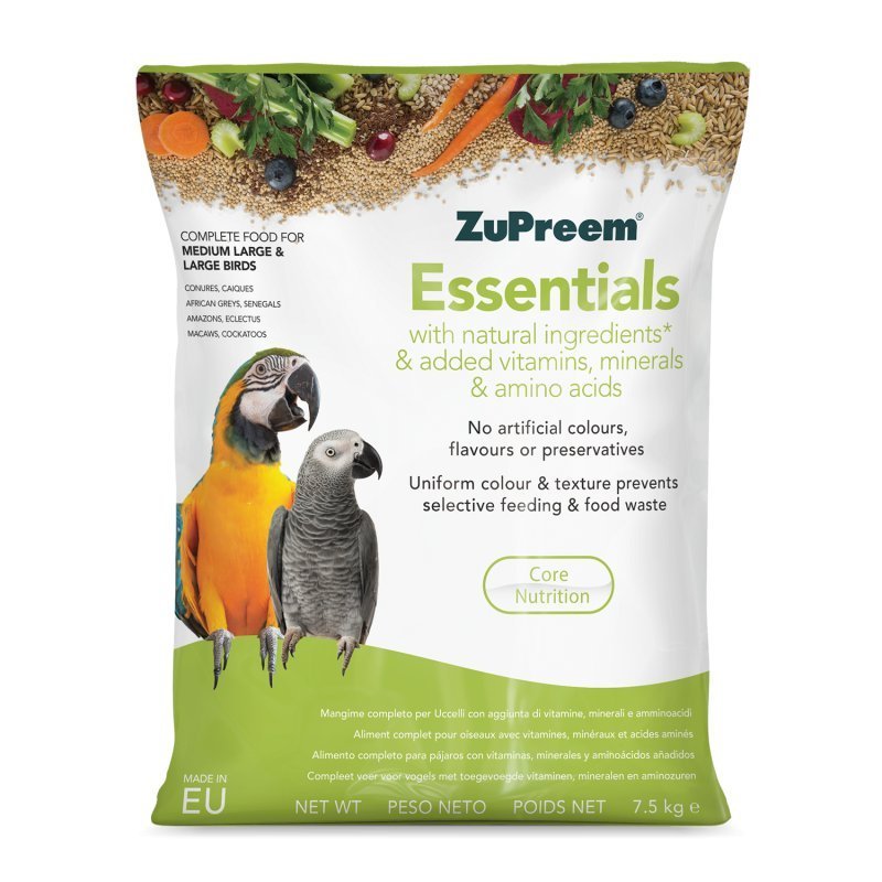 ZuPreem Essential Medium/Large Bird 7,5Kg