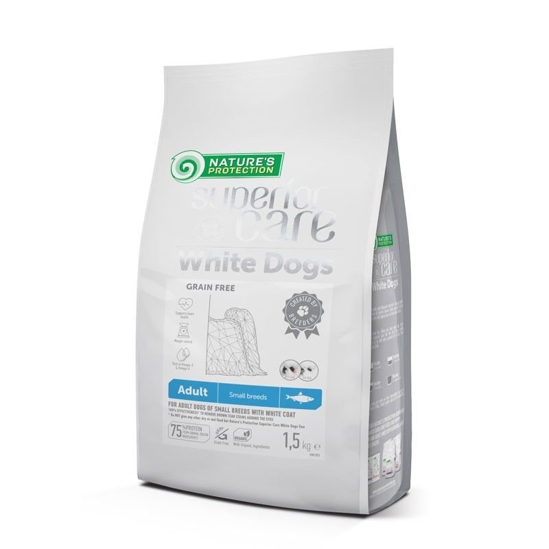 Nature's Protection White Dogs Adult Small Aringa 10kg crocchette cane Superior Care