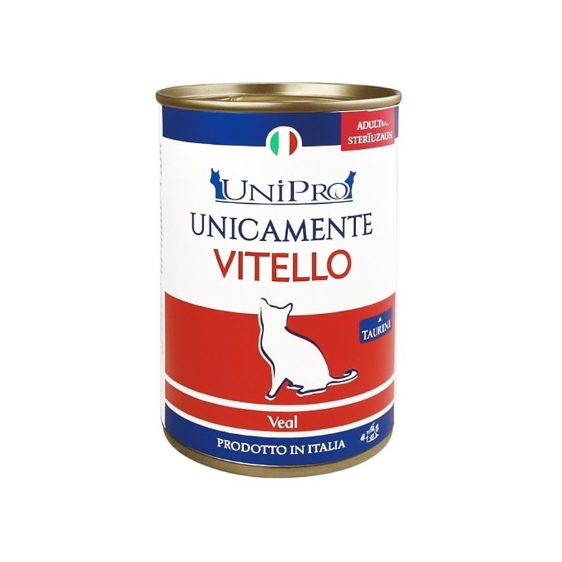 UniPro Unicamente Vitello 400g umido gatto monoproteico