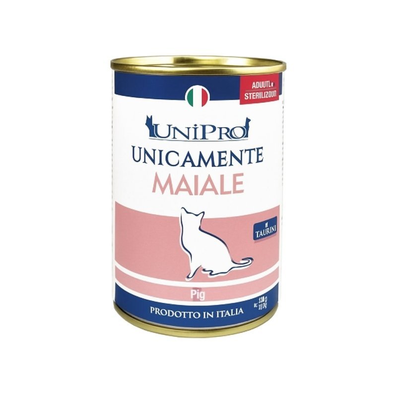 UniPro Unicamente Maiale 400g umido gatto monoproteico