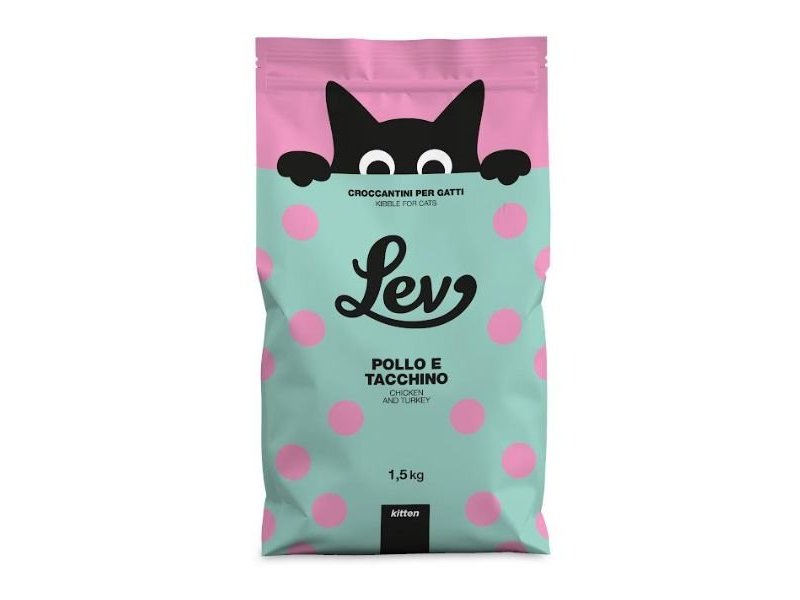 Lev Kitten Pollo e Tacchino 1,5kg crocchette gattino