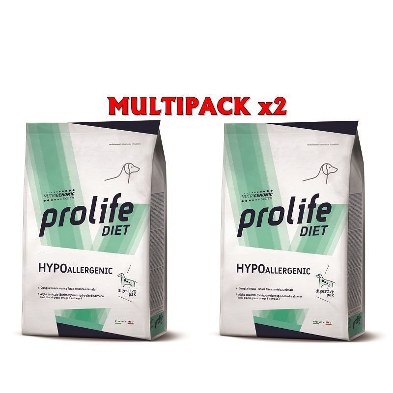 Prolife diet Hypoallergenic Mini 2 x 5kg crocchette dietetiche cane
