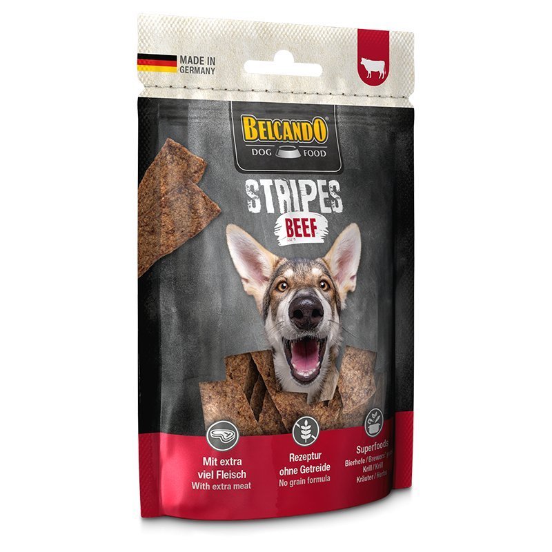 Belcando Stripes al Manzo 90g snack per cani