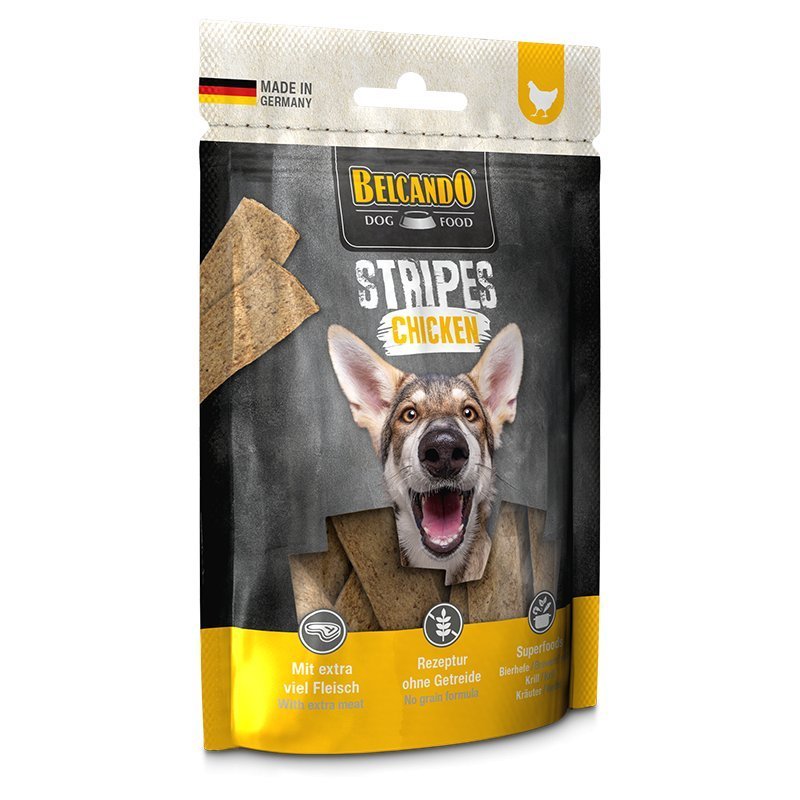 Belcando Stripes al Pollo 90g snack per cani