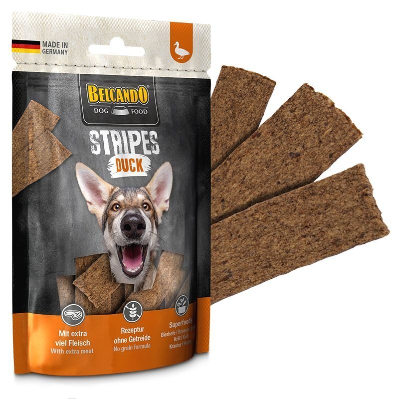 Belcando Stripes all'Anatra 90g snack per cani Belcando Stripes all'Anatra 90g snack per cani