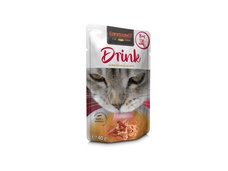 Leonardo Drink Manzo 40g supporto liquido per gatti