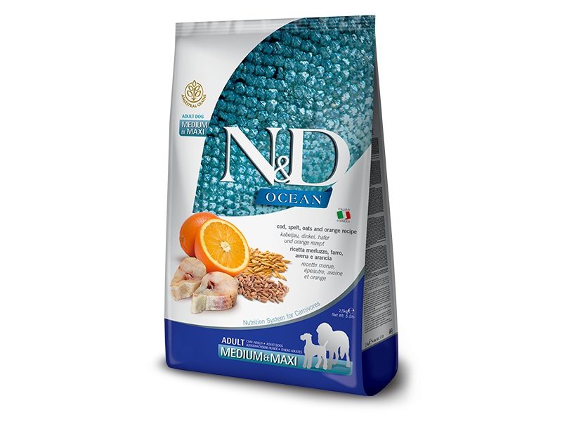 N&D Adult Ancestral Merluzzo e Arancia Medium Maxi 12kg SCADENZA NOVEMBRE 2025