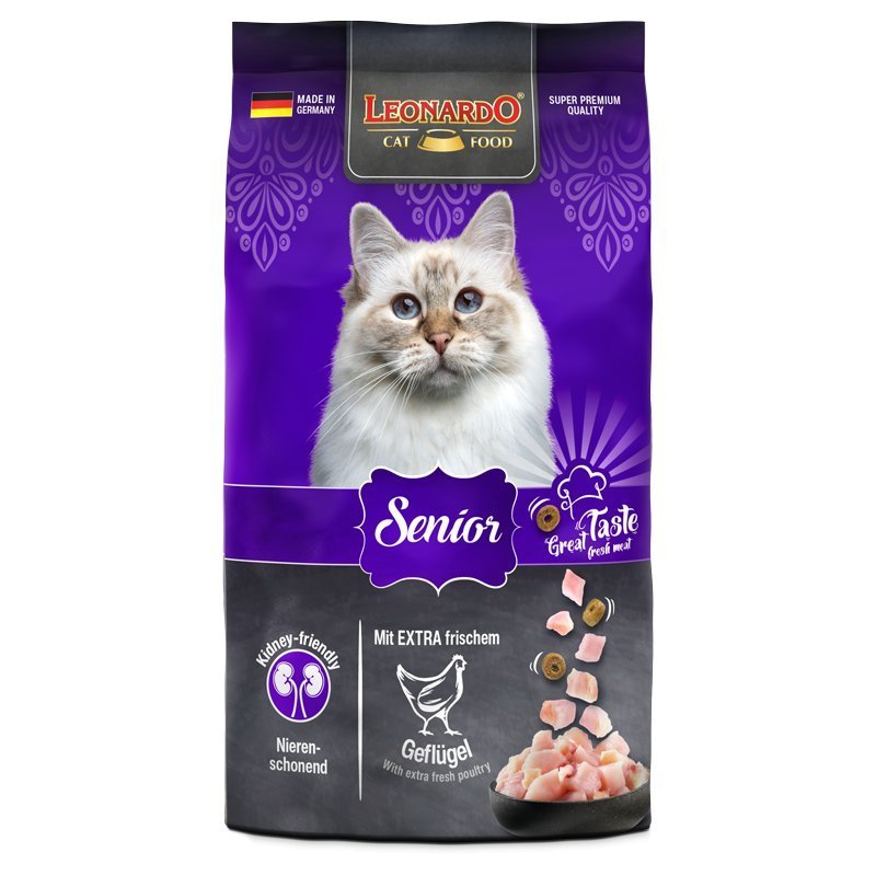 Leonardo Senior Pollo crocchette gatto