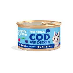Edgard&Cooper Kitten Merluzzo e Pollo 85g umido gattino