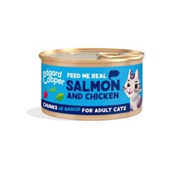 Edgard&Cooper Adult Salmone e Pollo 85g umido gatto