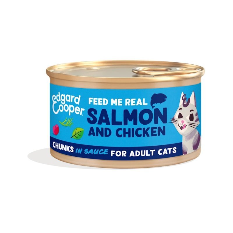 Edgard&Cooper Adult Salmone e Pollo 85g umido gatto
