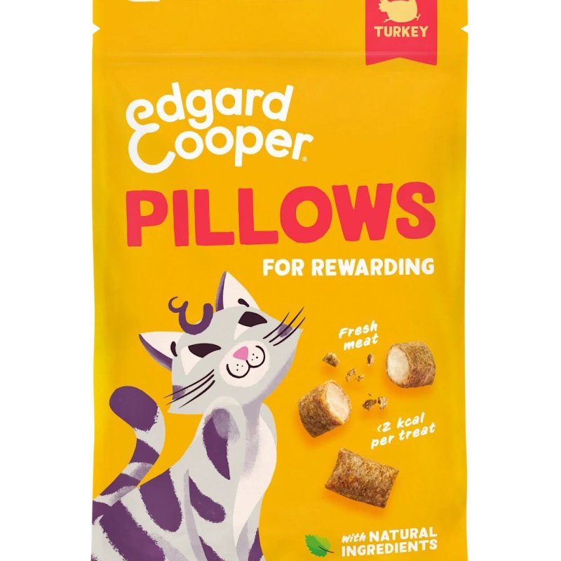 Edgard&Cooper Pillows al Tacchino 60g snack gatto