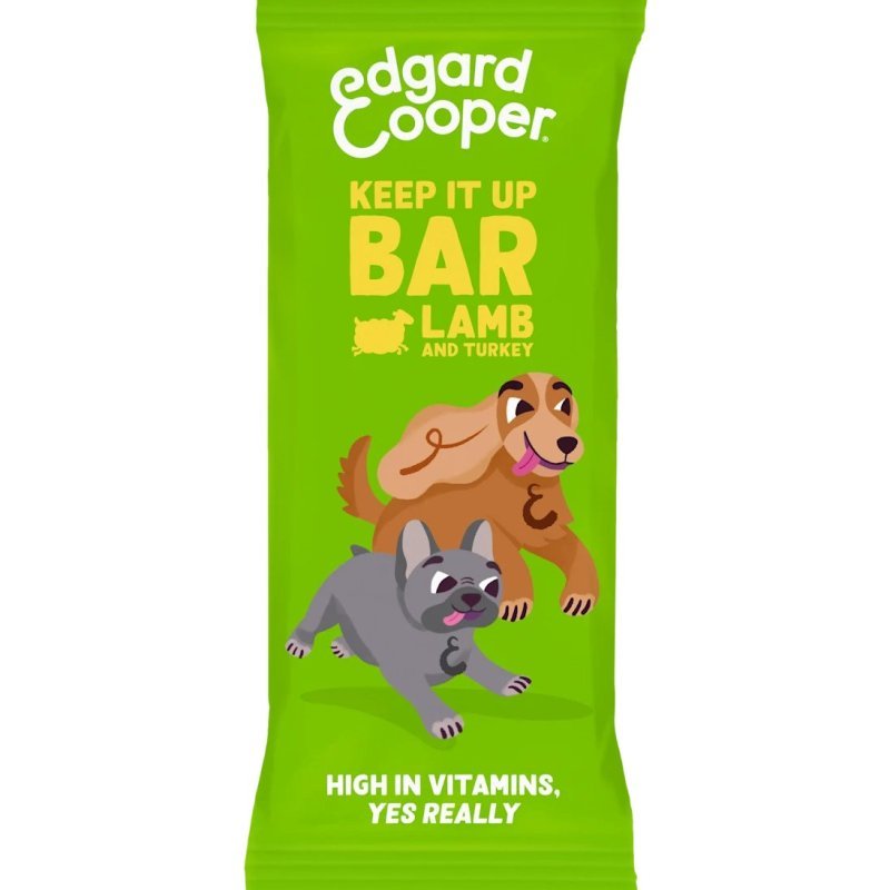 Edgard&Cooper Barretta Agnello e Tacchino 30g snack per cani