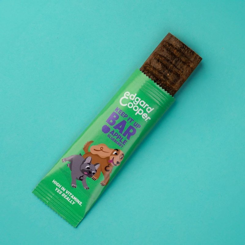 Edgard&Cooper Barretta Mela e Mirtilli 30g snack per cani