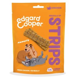 Edgard&Cooper Strips Pollo 75g snack per cani