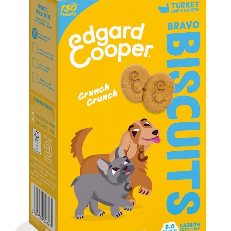 Edgard&Cooper Biscotti Tacchino e Pollo 400g snack per cani